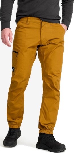 Revolutionrace Outdoor Basic Pants Herre Golden Brown S Turbukse & Fritidsbukse