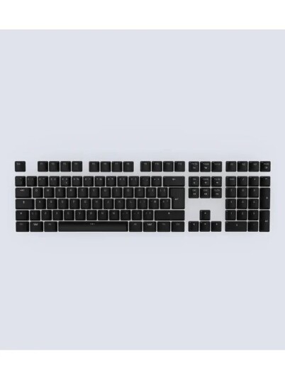 Wooting ABS ISO Keycaps Tastehetter Engelsk Storbritannia Svart