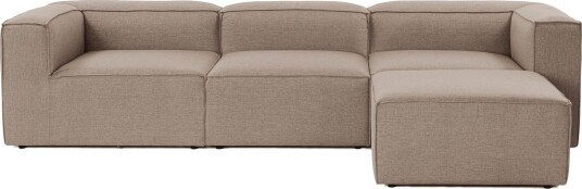 Redlands Sofa med Sjeselong 3 seter   Brun