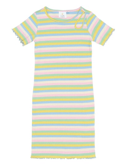 The New Tnstella S_S Rib Dress Multi/patterned 146/152