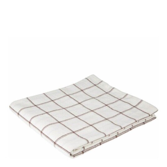 Holmen   Tina duk 140x220 cm hvit/brun
