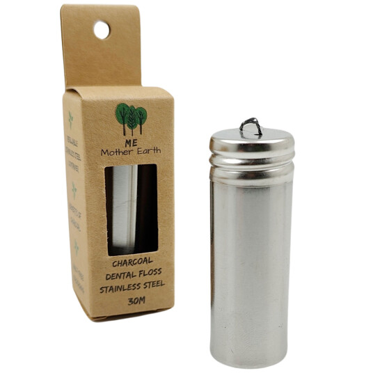 Sustainable Dental Floss Me Mother Earth 30 mtr. + Dispenser i aluminium