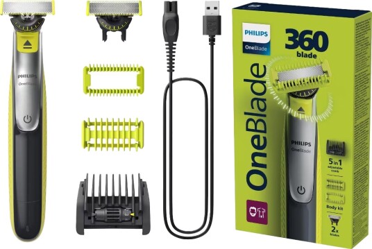 Philips OneBlade 360 skjeggog kroppstrimmer QP2834/23