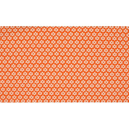 Diverse Minimals Bomullspoplinstoff Print 33 Flower Oransje 145cm 50cm