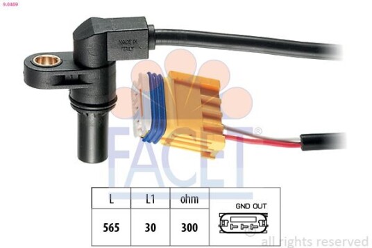 Turtallsensor, automatgir FACET 9.0469 Turtallsensor, automatgir FACET 9.0469