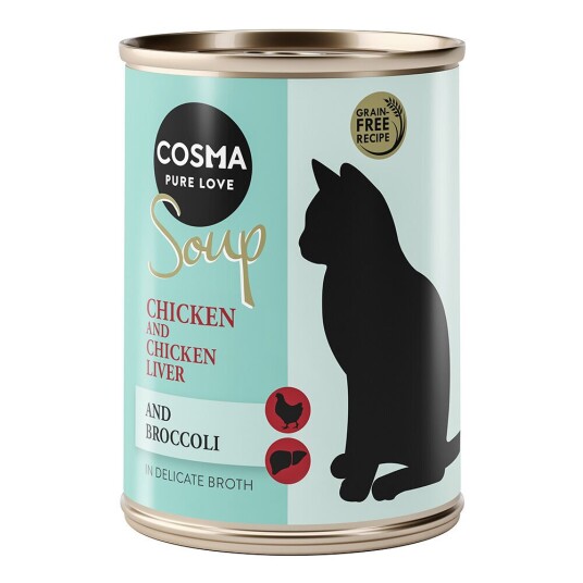 Cosma Soup 6 X 100 G Kylling Med Kyllinglever Og Brokkoli