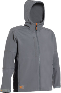 Reebok 3-Lags Softshell Jakke – Vindtett, Vannavvisende(RB004J DGR, Grå, 1 Stykk, størrelse-L)