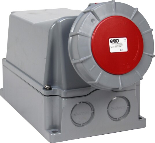 Garo Stikkontakt Uiv 2125-9 S + Ru IP67, 3-Polet 125 A Rød, 9 H