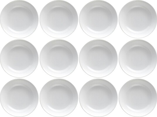Swedish Grace Dyp Tallerken 19 cm 12 pk Snø Swedish Grace Dyp Tallerken 19 cm 12 pk Snø