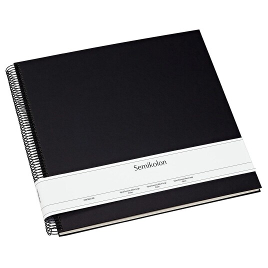 Semikolon Album Spiral Cream Black L
