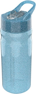 Lunch Buddies Glitter Water Bottle 500ml Blue 088908716-21000312