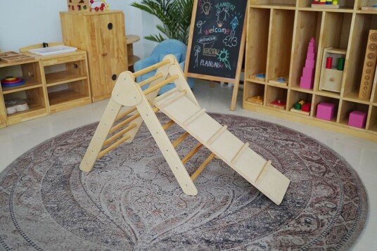 Sagababy Klatrestativ Natur Pikler Triangel Sagababy Klatrestativ Natur Pikler Triangel