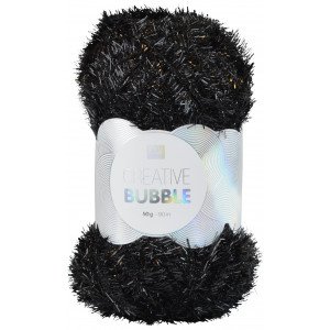 Rico Creative Bubble Garn Unicolor 012 Sort Rico Creative Bubble Garn Unicolor 012 Sort