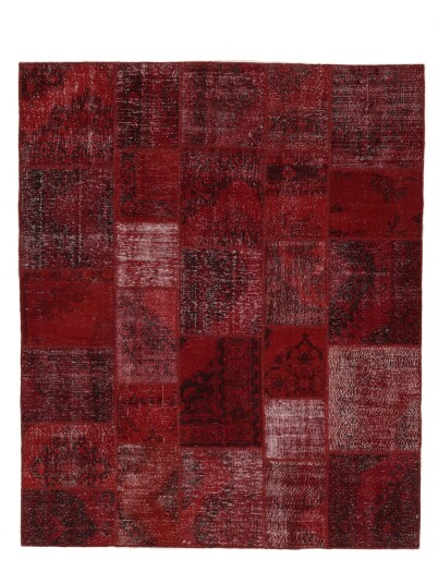 Håndknyttet. Opphav: Turkey Patchwork Teppe 252x305