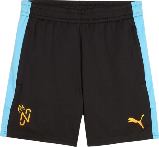 PUMA Njr Creativity Training Shorts Jr   PUMA BLACK HEAT FIRE VIBRANT BLUE   140