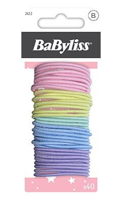 BaByliss Paris Accessories Thin Elastic Kids 40 stk BaByliss Paris Accessories Thin Elastic Kids 40 stk