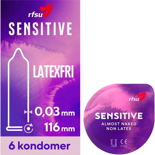RFSU So Sensitive Lateksfri Kondomer 6 stk    - Klar