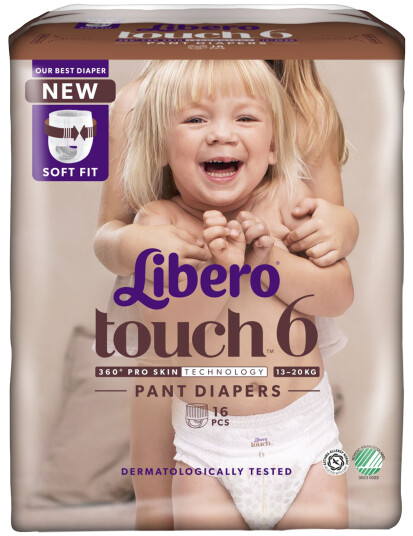 Libero Touch 6 Pants 13-20 kg 16 stk. Libero Touch 6 Pants 13-20 kg 16 stk.