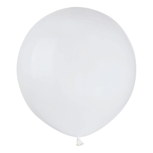 Ballongkungen AB Ballonger Hvite Runde Store - 50-pakning