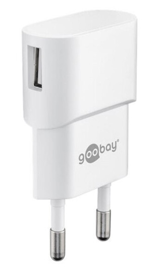 Pro USB Vegglader 5W Hvit med 1 USB-A Utgang