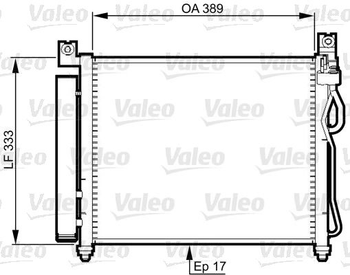 Kondensator, klimaanlegg VALEO 814346