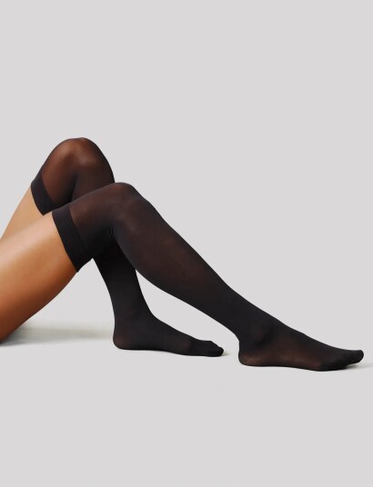 Swedish Stockings Svea Premium Thigh Highs   Black   S/M