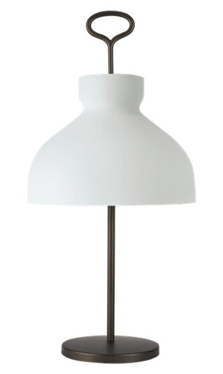 TATO Arenzano Bordlampe Høy Hvit & Bronse