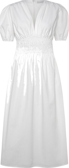 Faithfull The Brand Grace Midi Dress White L Faithfull The Brand Grace Midi Dress White L