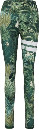 STRONGER Explore Printed Leggings   TROPICAL LEAVES PRINT   L