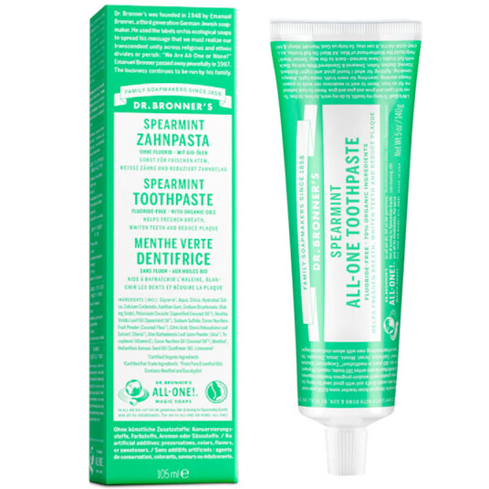Dr. Bronner"s All One Tannkrem Spearmint 105 ml Dr. Bronner"s All One Tannkrem Spearmint 105 ml