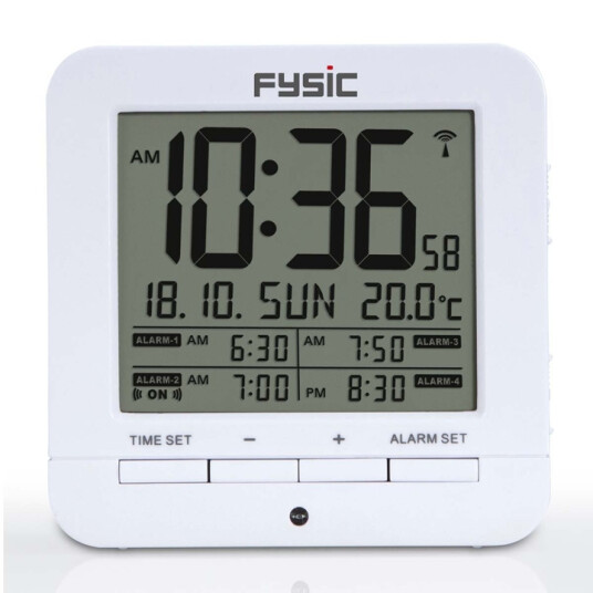 Fysic Digital vekkerklokke med temperaturvisning