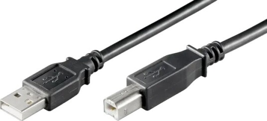 Goobay USB 2.0 A-B Kabel 5 m Svart