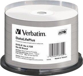 Verbatim DataLifePlus - DVD-R x 50 - 4.7 GB - lagringsmedier
