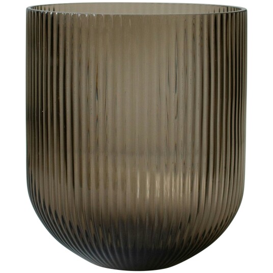 DBKD Simple Stripe glassvase brown Large DBKD Simple Stripe glassvase brown Large