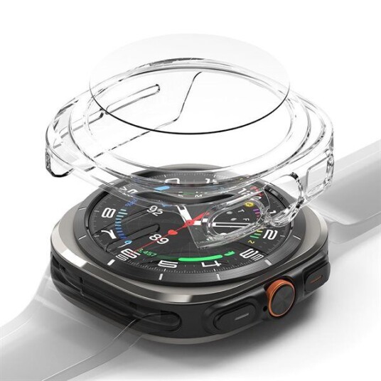 Ringke Slim & Tempered Glass Skjermbeskytter for Samsung Galaxy Watch Ultra 47mm - Gjennomsiktig Ringke Slim & Tempered Glass Skjermbeskytter for Samsung Galaxy Watch Ultra 47mm - Gjennomsiktig