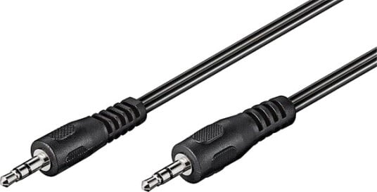 Pro 3.5mm Stereo Lydkabel 10m Hankjønn-Hankjønn Svart
