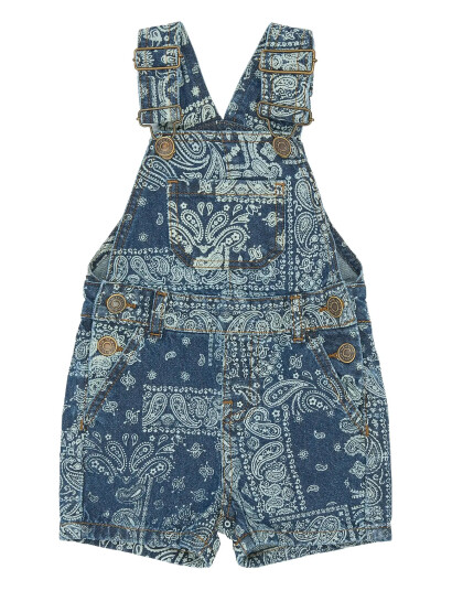 The New Tnststory Short Denim Dungarees Blue 110