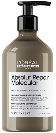 L'Oréal Professionnel Absolut Repair Molecular Sjampo 500 ml for Skadet Hår L'Oréal Professionnel Absolut Repair Molecular Sjampo 500 ml for Skadet Hår