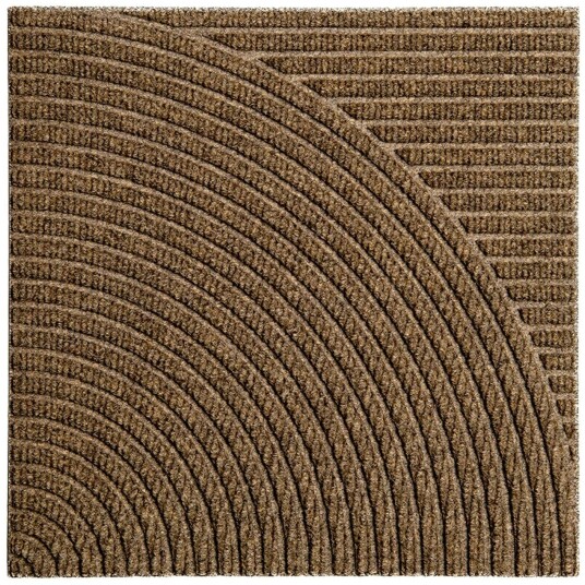 Heymat Zen Dørmatte 45x45 Cm Horizontal & Circular   Dørmatter Pet Beige   1101