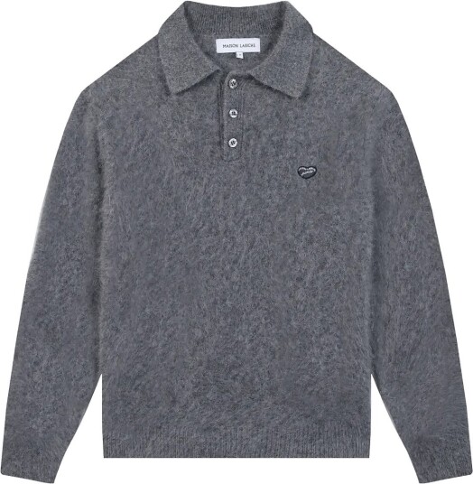 Maison Labiche Esperey Mini Patch Coeur   Grey   M