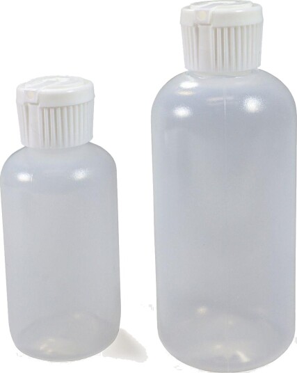 BasicNature 012204 Plastflaske med helletut - 50 ml - 2 stk.