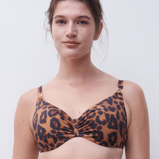 Chantelle Sauvage bikinitopp med bøyle brun 70G