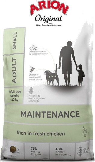 Arion tørrfôr Adult Original Small Breed & ris kylling 7 kg