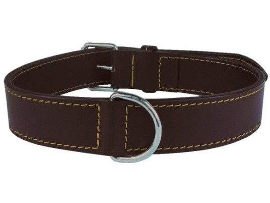 Zolux Leather Lined Collar 65Mm Brn