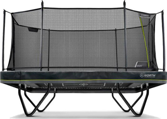 Trampoline North Athlete Rektangulær / Svart / 5.5 m x 3.40 m