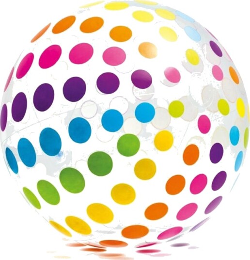 Intex Jumbo 107 cm Oppblåsbar Badeball - Flerfarget Intex Jumbo 107 cm Oppblåsbar Badeball - Flerfarget
