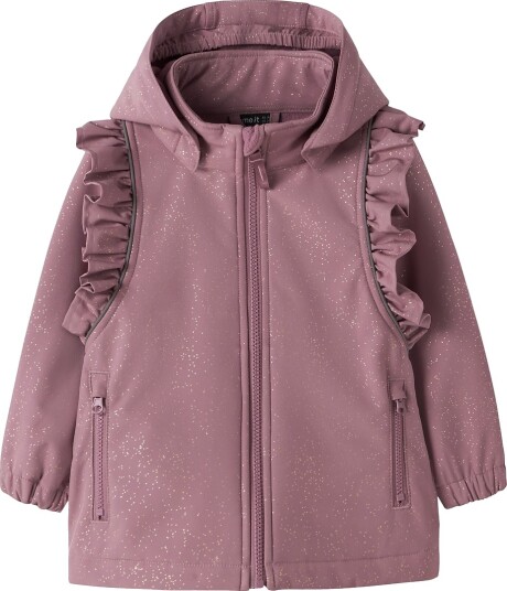 Name It Softshell Jakke m. Fleece NmfAlfa Vemodig Mauve Name It 2 år (92) Softshell Lilla