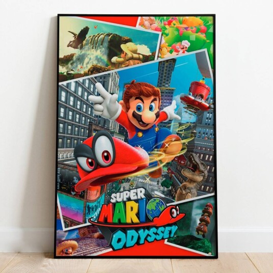 Super Mario Plakat Odyssey Collage - 91,5 x 61 cm Super Mario Plakat Odyssey Collage - 91,5 x 61 cm
