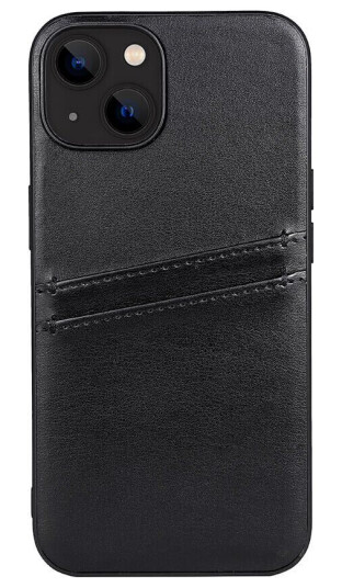 Gear Buffalo Vegansk Skinn Deksel med Kortholder til iPhone 14 - Svart Gear Buffalo Vegansk Skinn Deksel med Kortholder til iPhone 14 - Svart