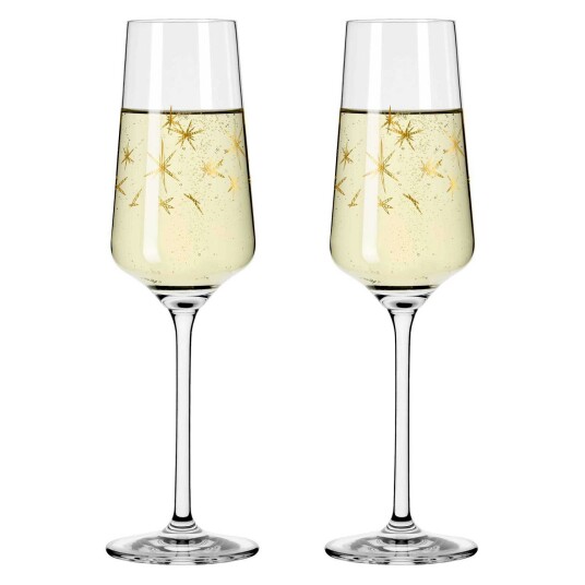 Ritzenhoff Celebration Deluxe Champagneglass Stars 2 pk 23 cl